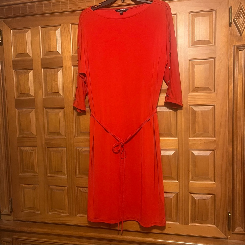 Lauren Ralph Lauren Women’s Red Dress !